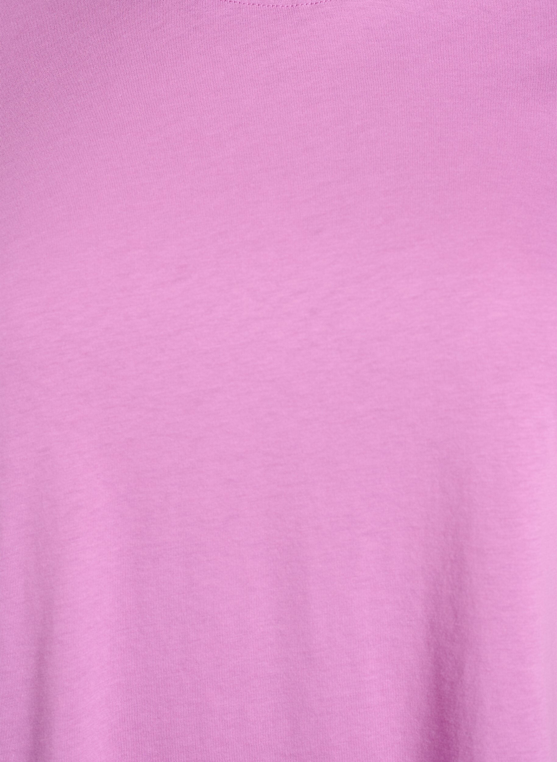 ZizziEnkel t-shirt i bomull med rund halsringning, Lila, Packshot image number 2