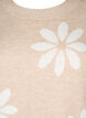 Stickad blus med blommor, Simply Taupe Comb, Packshot image number 2