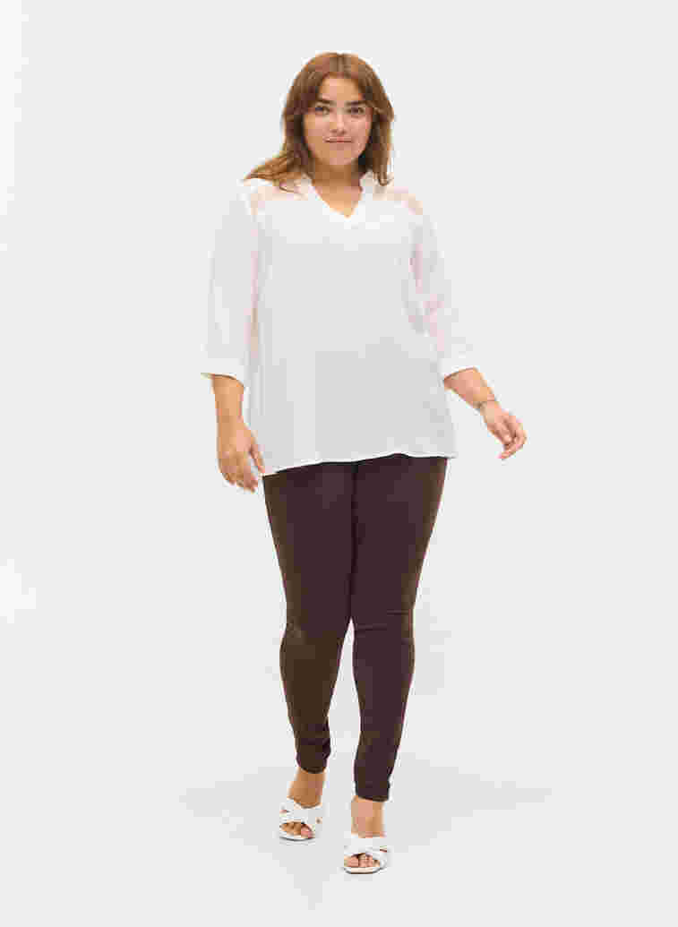 Super slim Amy jeans med hög midja, Molé, Model image number 0