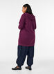Blus med ballongeffekt och chiffongdetaljer, R&ouml;d, Model image number 2