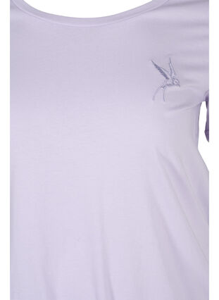 T-shirt i bomull med tryck, Thistle Bird, Packshot image number 2