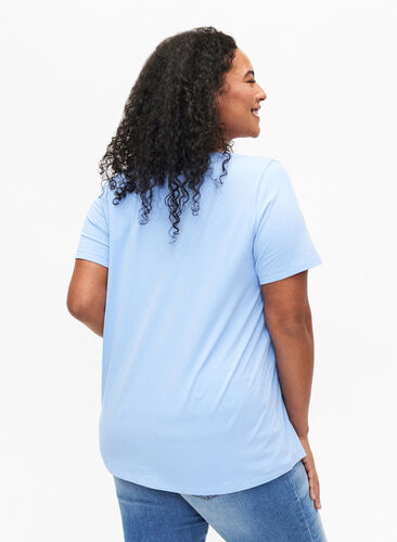 Enfärgad t-shirt i bomull, Serenity, Model image number 1