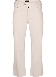 Gemma jeans med hög midja, Beige