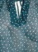 Blus i chiffong med volangdetaljer och små prickar, Grön, Packshot image number 2