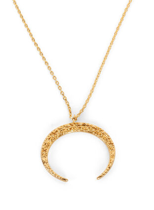 Guldfärgat halsband med hänge, Gold, Packshot image number 2