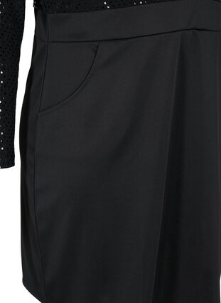 Kroppsnära klänning med glitter, Black, Packshot image number 3