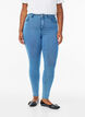 Amy jeans med h&ouml;g midja och supersmal passform, Bl&aring;, Model image number 2