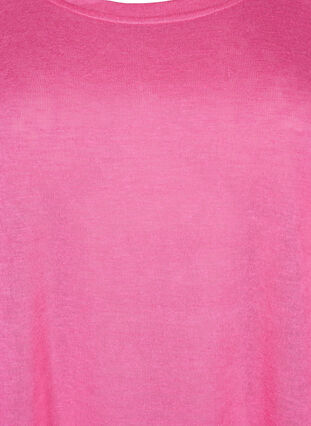 Blus med 3/4-ärmar, Shocking Pink, Packshot image number 2