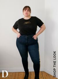 1 par jeans – 3 kroppsformer, , Model