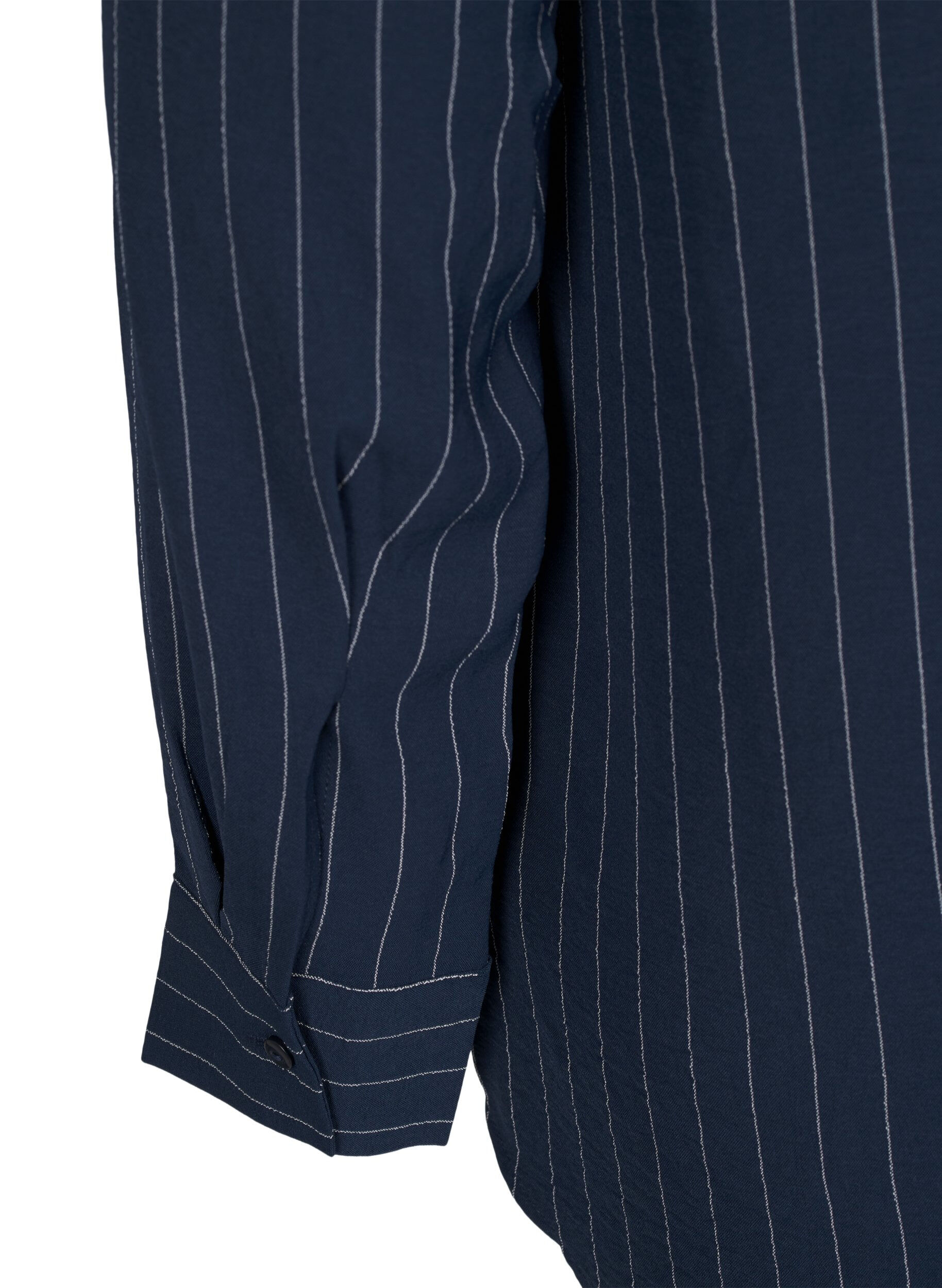 Zizzi Randidat skjorta, Bl&aring;, Packshot image number 3