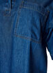 Denimblus med en br&ouml;stficka och armb&aring;gsl&aring;nga &auml;rmar, Bl&aring;, Packshot image number 2