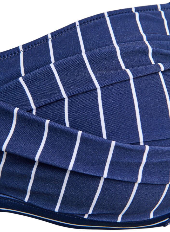 Vadderad bikinitopp med tryck, Bl&aring;, Packshot image number 2