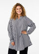 Rutig tunika med V-ringning, Black/W. Gingham, Model image number 0