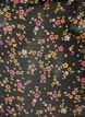 Blus med blommigt m&ouml;nster och v-ringning, Svart, Packshot image number 2