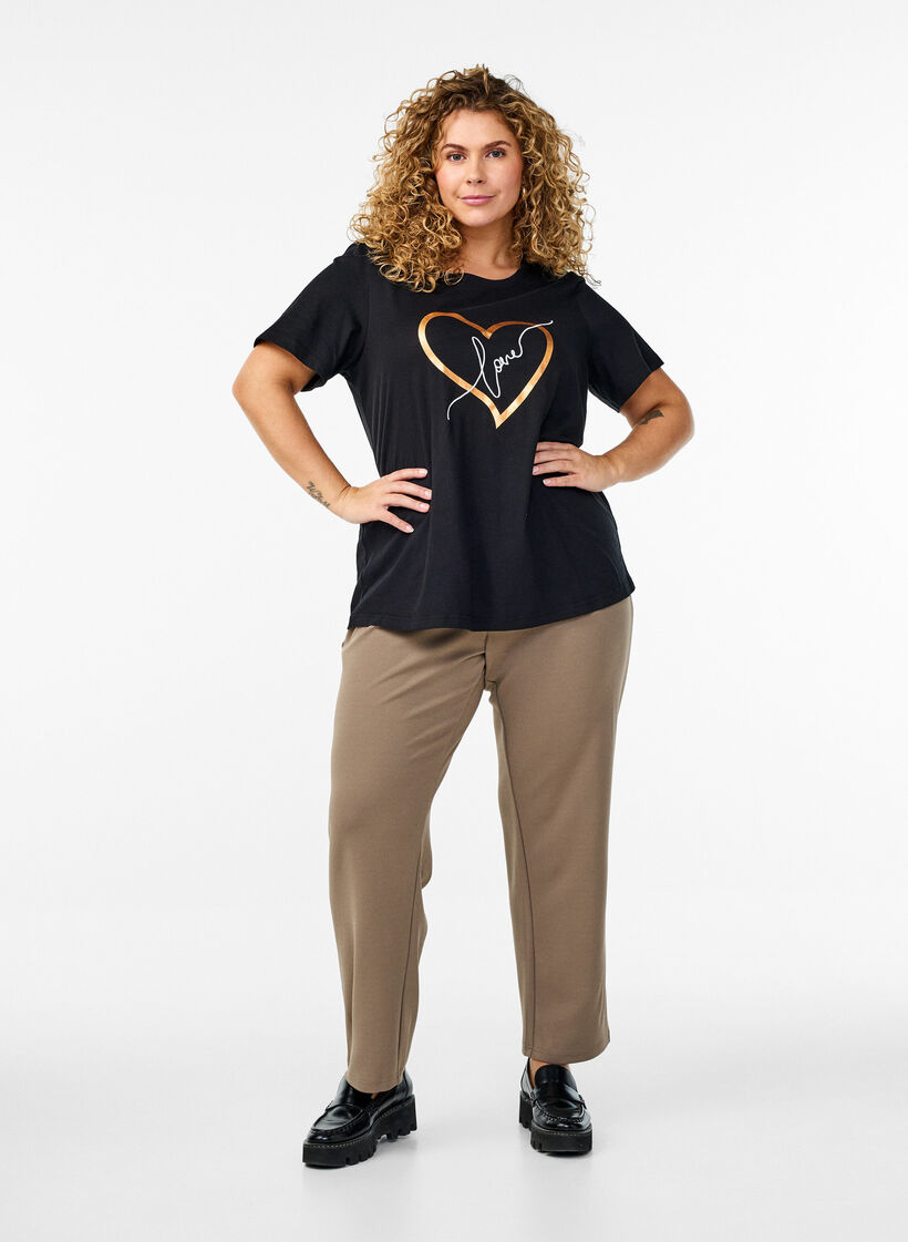 FLASH - T-shirt med tryck, Svart, Model image number 1