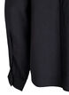 Skjortblus med knappdetalj baktill, Svart, Packshot image number 3