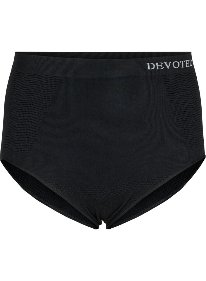 Seamless trosa med hög midja, Black, Packshot image number 0