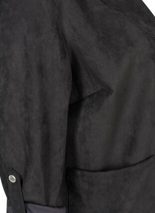 Öppen jacka med stora fickor, Black, Packshot image number 3