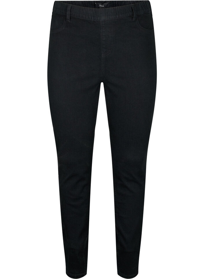 Jeggings med bakfickor, Black, Packshot image number 0