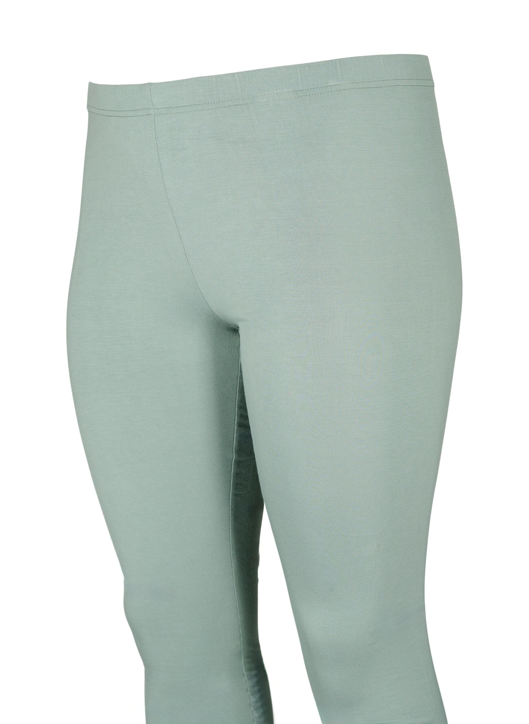 Zizzi Basleggings i viskos, Gr&ouml;n, Packshot image number 3