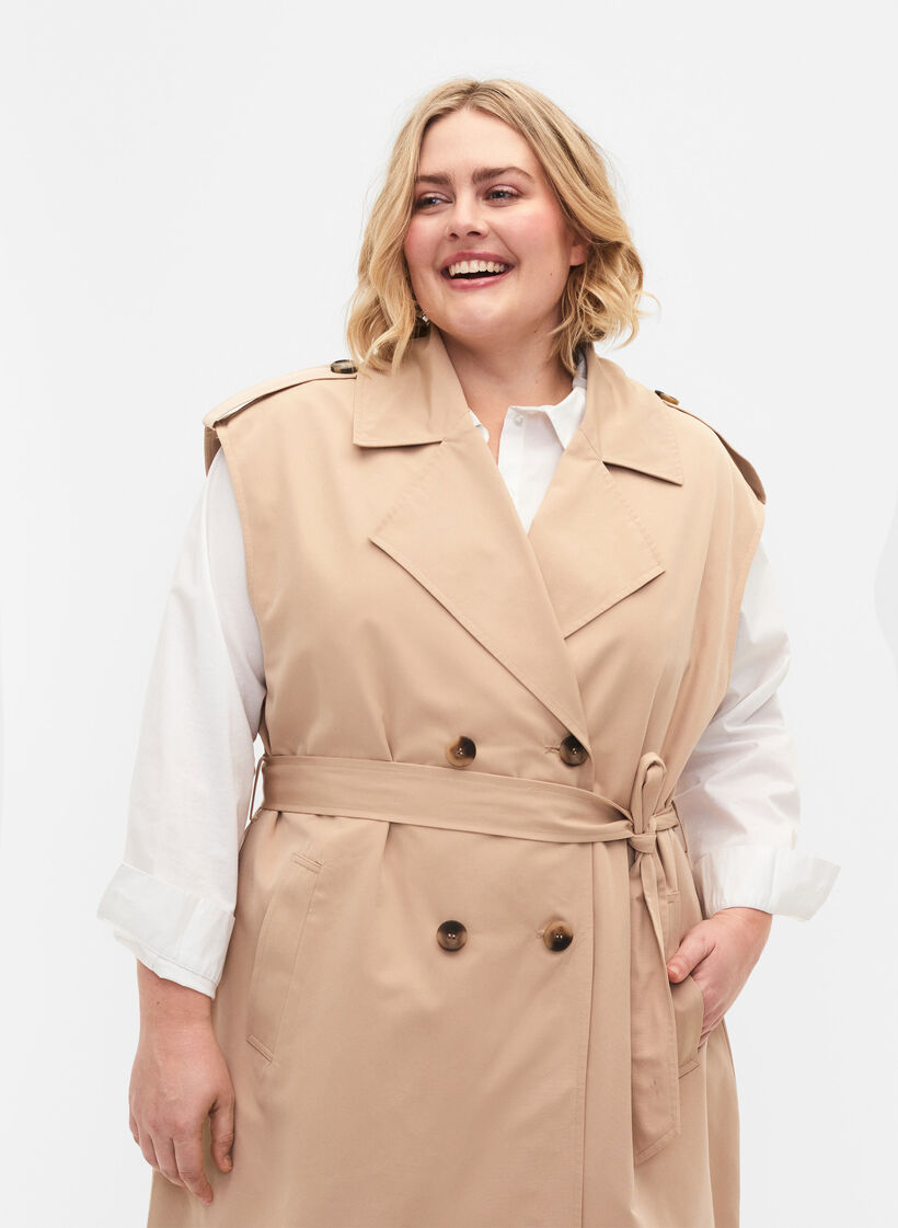 Lång väst med bälte, Nomad, Model image number 2