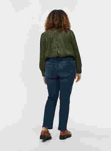 Slim fit Emily jeans med nitar, Dark blue, Model image number 1