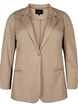 Enkel blazer med knapp, Beige, Packshot image number 0