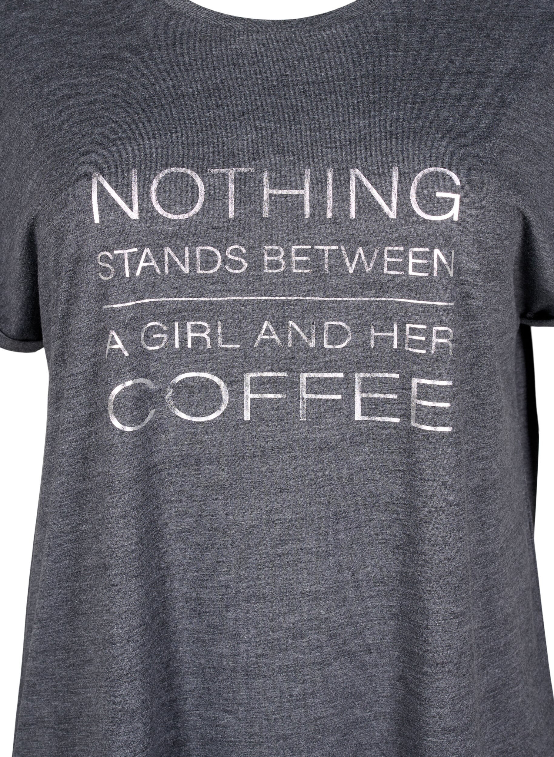 Zizzi Kort&auml;rmat nattlinne med texttryck, , Packshot image number 2