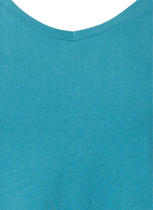 Enfärgad t-shirt i bomull, Brittany Blue, Packshot image number 2