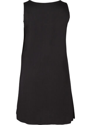 A-linjeformad klänning utan ärmar, Black NOIR, Packshot image number 1