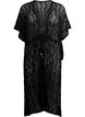 Strandkimono med knytskärp, Svart, Packshot image number 0