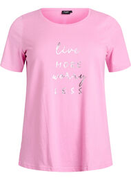 FLASH - T-shirt med tryck, Rosa