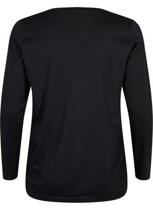 Nattskjorta i bomull med textmönster, Black W. Be, Packshot image number 1