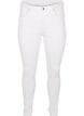 Super slim Amy jeans med h&ouml;g midja, White, Packshot image number 0