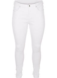 Super slim Amy jeans med h&ouml;g midja, White