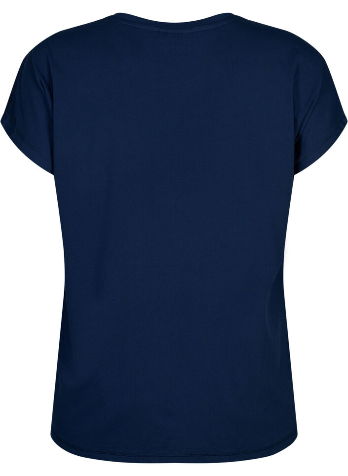 Träningströja med rund hals, Black Iris ASS, Packshot image number 1