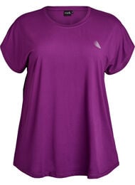 Enf&auml;rgad tr&auml;nings-T-shirt, Lila