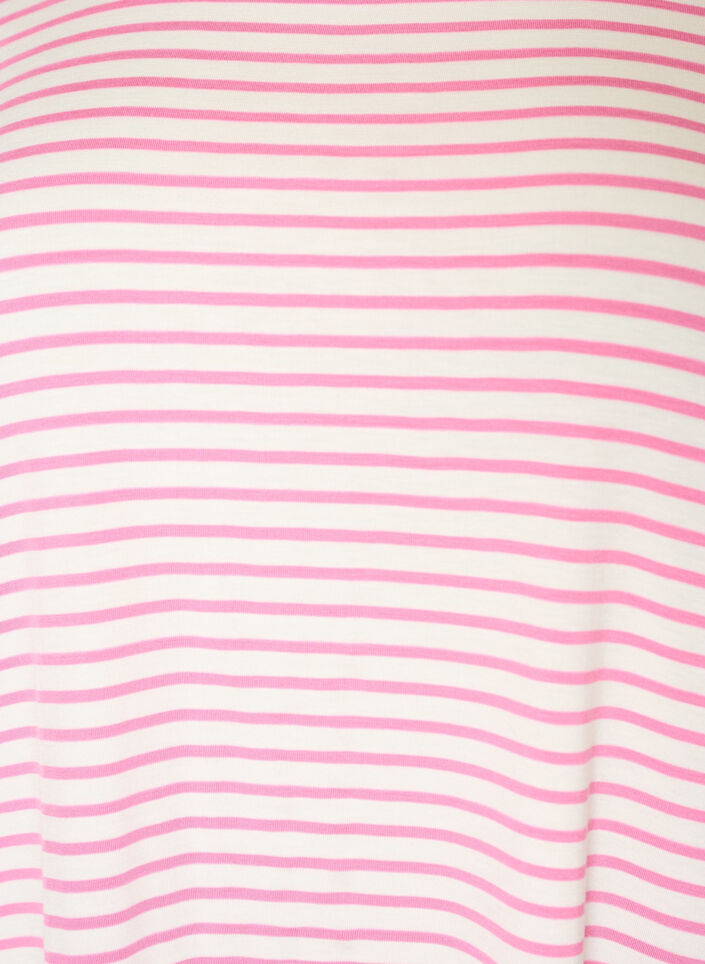 T-shirt i TENCEL&trade; Lyocell med r&auml;nder, Rosa, Packshot image number 2