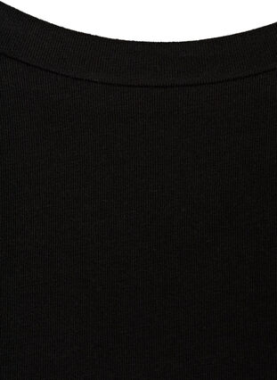T-shirt i bomullsmix, Black, Packshot image number 2