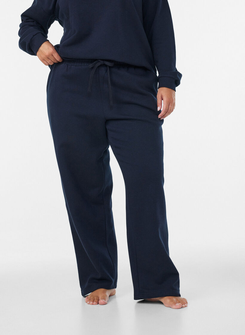 Mjukisbyxor med fickor, Bl&aring;, Model image number 2