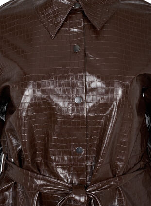 Skjortjacka i läderimitation, Molé, Packshot image number 2