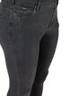 Croppade Amy jeans med blixtl&aring;s, Gr&aring;, Packshot image number 2