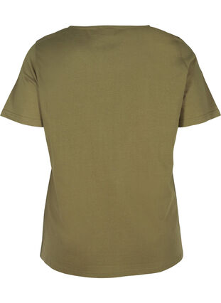 T-shirt i bomull med tryck, Ivy Green, Packshot image number 1