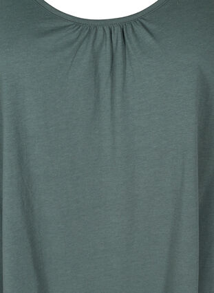 A-linjeformat linne med rund halsringning, Balsam Green, Packshot image number 2