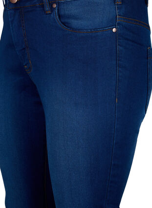 Viona jeans med normal midja, Blue Denim, Packshot image number 2