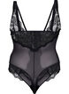 Body i mesh och spets, Black, Packshot image number 1