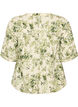 Blus med tryck och halvkorta &auml;rmar, Gr&ouml;n, Packshot image number 1