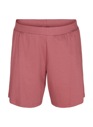 Lösa shorts i bomull med fickor, Deco Rose, Packshot image number 0