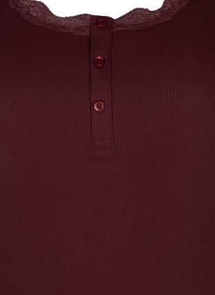 Ribbat linne med spets och knappar, Port Royal, Packshot image number 2
