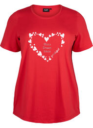 T-shirt från FLASH med tryck, High Risk Red Heart